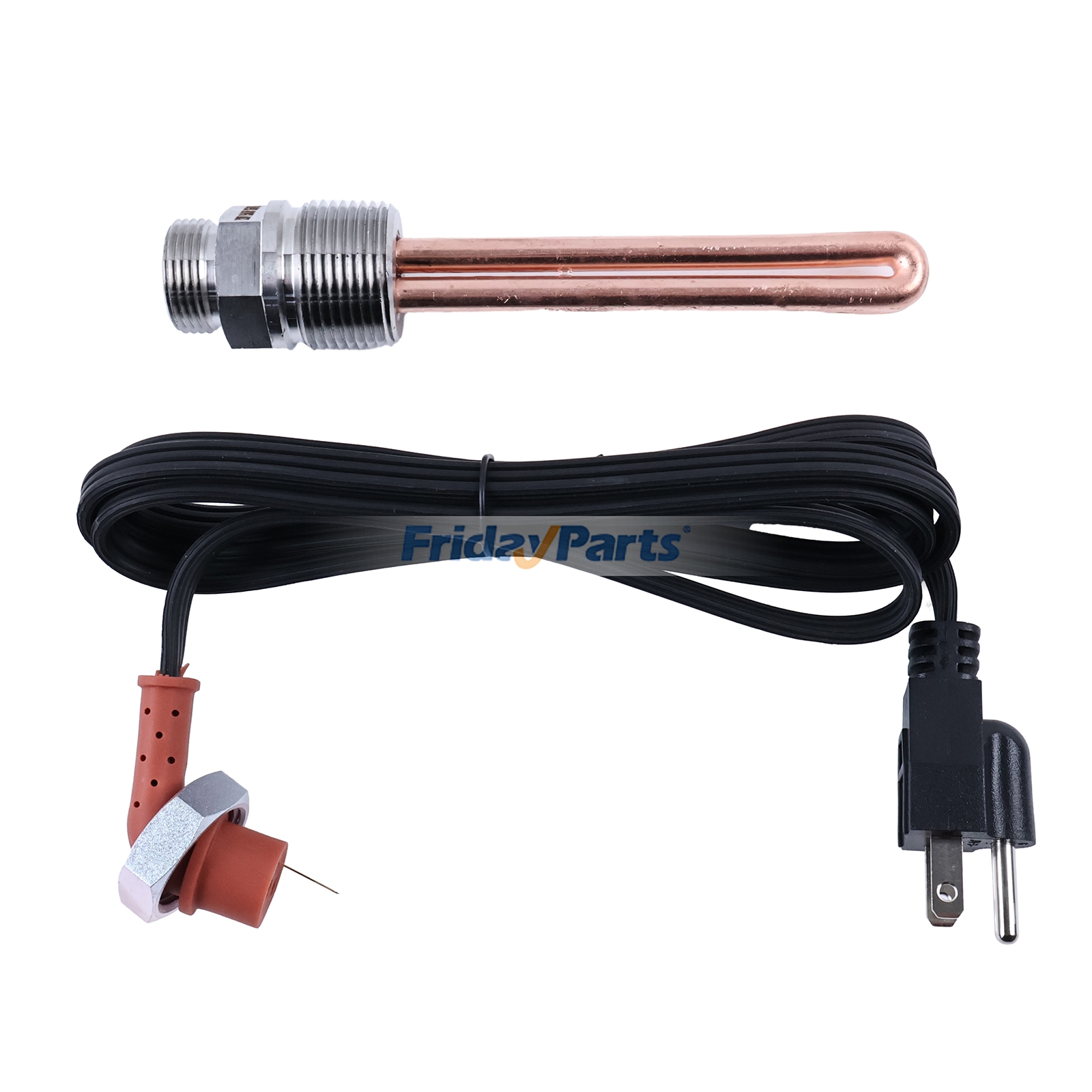 Réchauffeur à immersion pour bloc moteur 120 V 1500 W, filetage NPT 1", référence 8605556, compatible avec les moteurs Caterpillar CAT 3406E, 3408, C9, C15 et C16 Detroit.pourPour AUTRE MARQUE