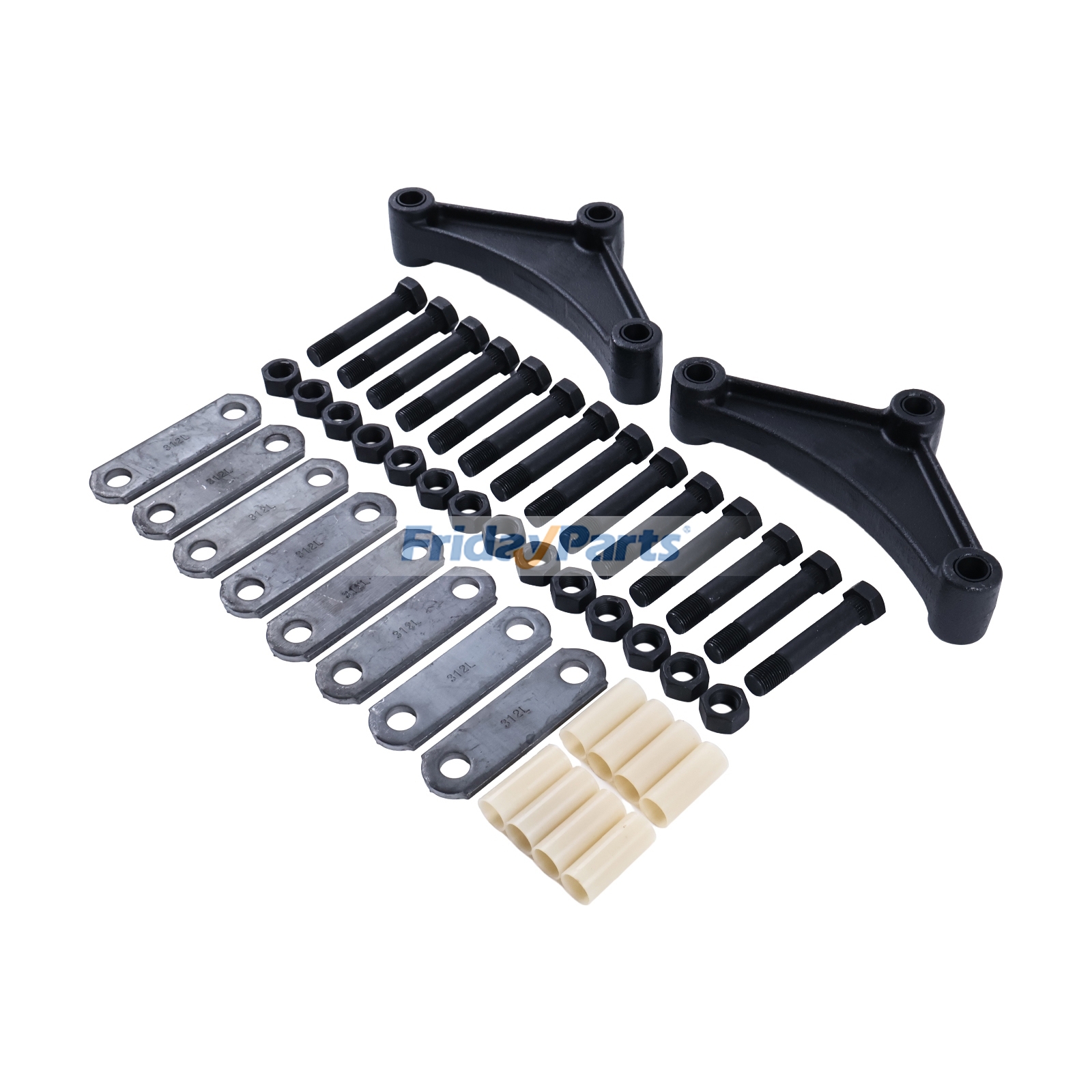 3.125" Shackle Tandem Axle Trailer Spring Suspension Rebuild Kit