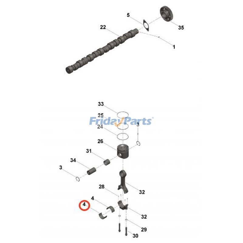 Coussinet de biellepour Moteur