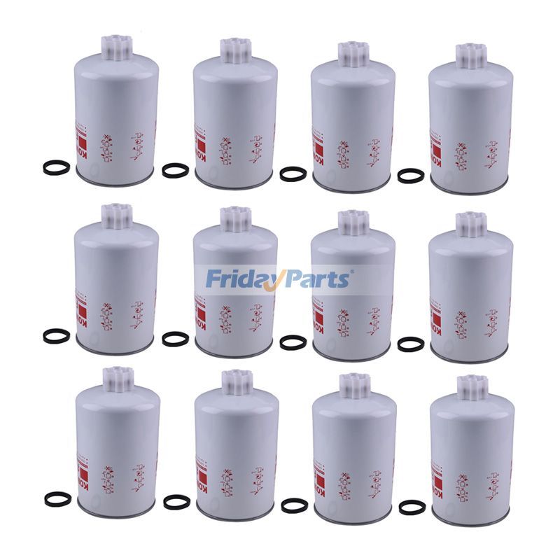 Lot de 12 filtres séparateurs d'eau et de carburant FS1212 pour Freightliner Kenworth Peterbilt