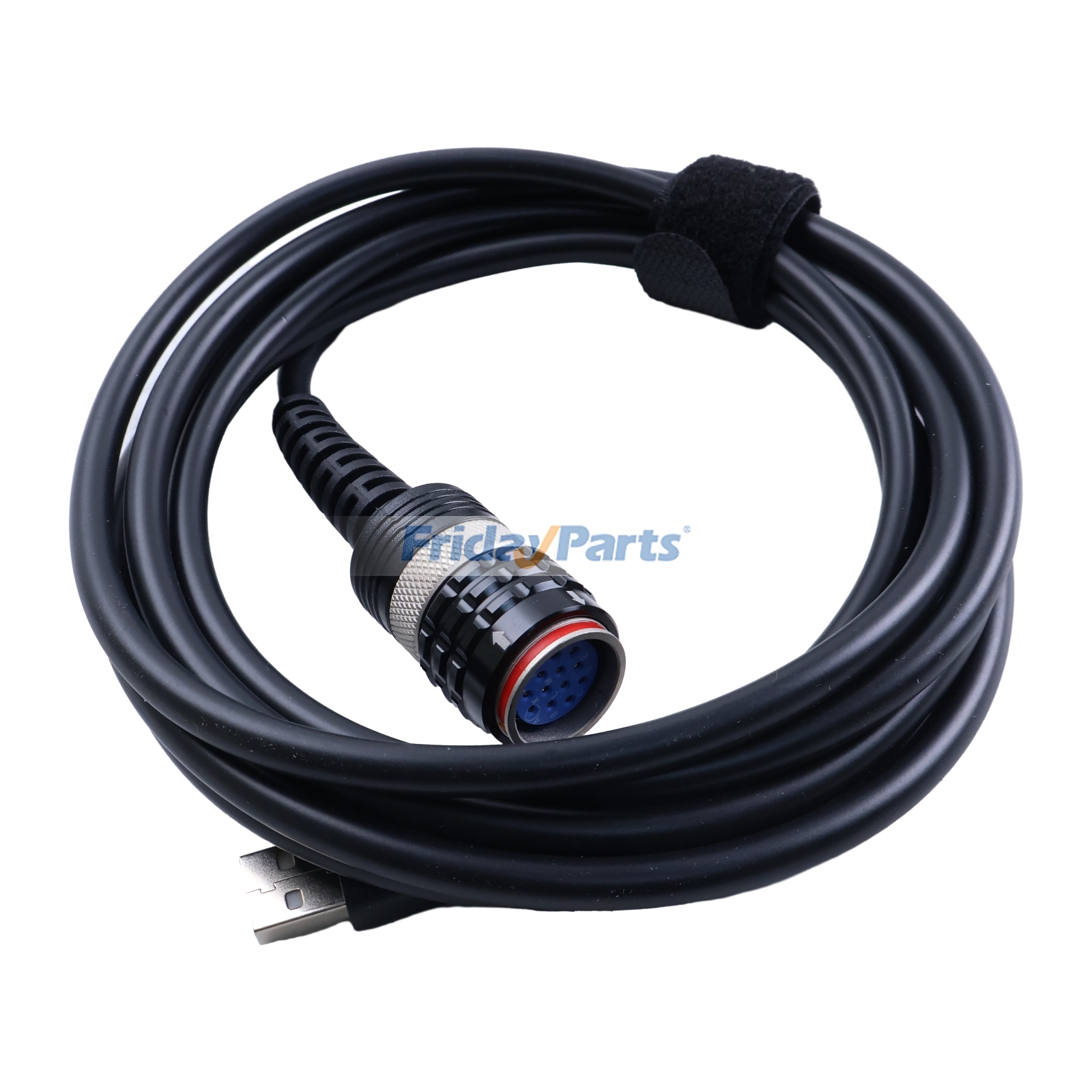 Cable de conexión USB de 12 pines 88890305 para adaptador de diagnóstico VOCOM VOCOMII para camiones Volvo de FridayParts