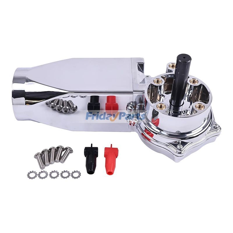 Motor de lona enrollable para camión volquete de 12 V, 1,5 HP, 60 RPM, 60:1, 1500 W, cubierta cromada