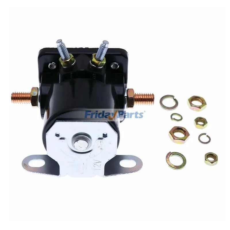 12V 100A 4-Terminal Starter Solenoid for Dozer,Engine,Excavator,Loader,Tractor,Others