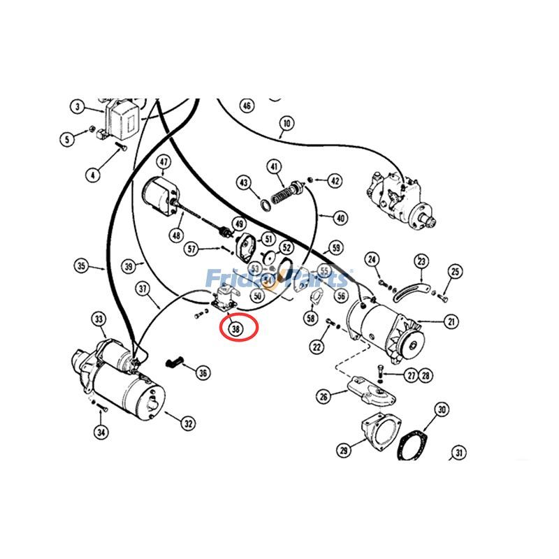  12V 100A 4-Terminal Starter Solenoid For CASE