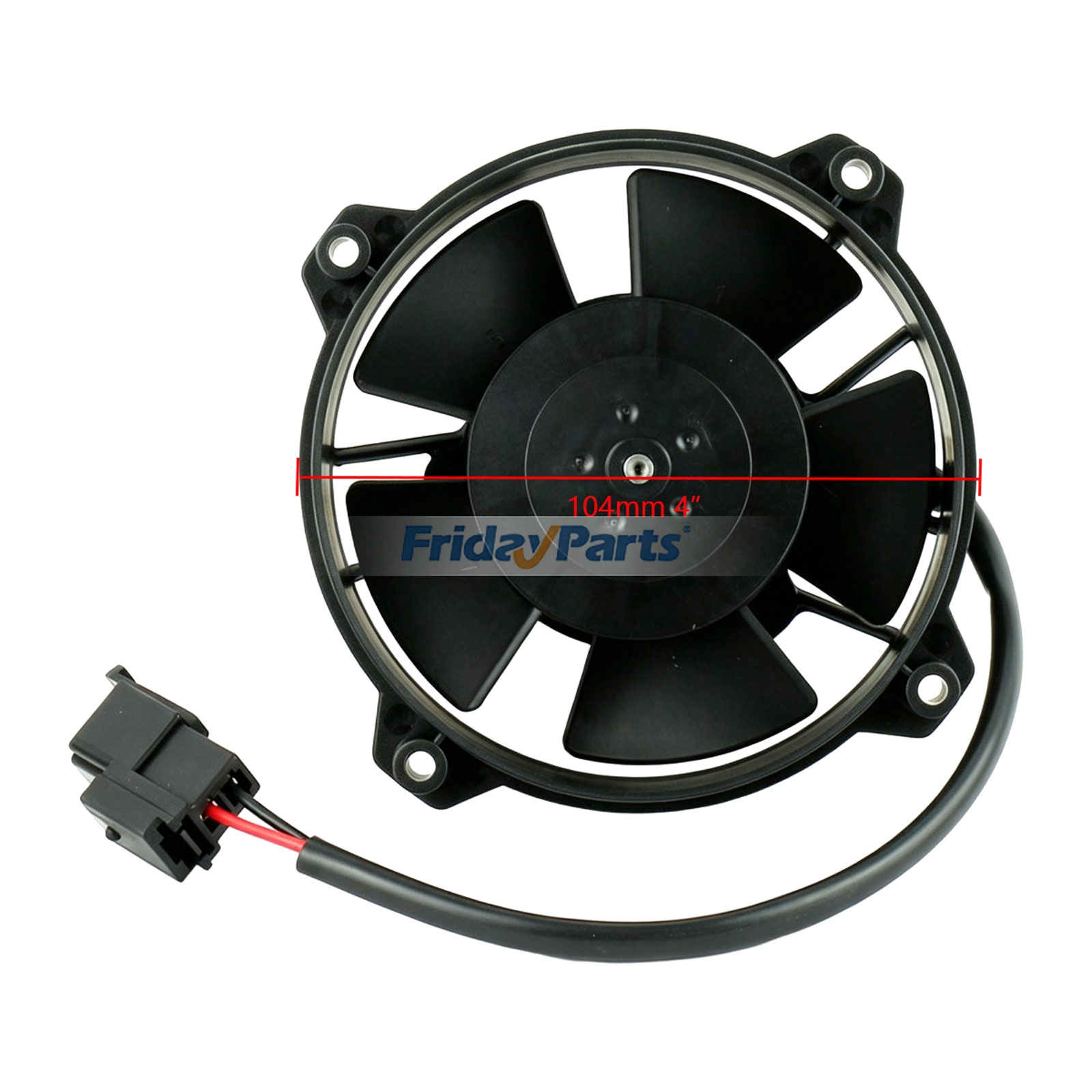 Ventilateur de remplacement extra-plat 12 V 104 mm (4") pour Spal 30103009
