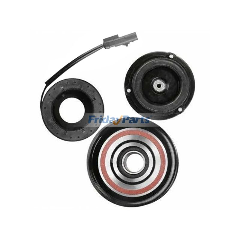 12V 10S17E 7PK 130mm A/C Compressor Clutch Pulley Coil Kit for 2003-2008 Dodge Ram 1500 8CYL 5.7L