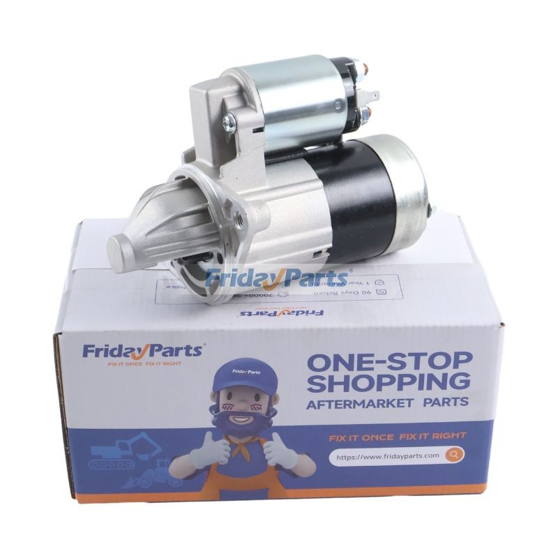 12V 10T Starter Motor Assembly 1J083-63010 for Kubota SCL Stand-On Compact Loader SCL1000