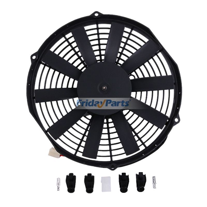 Others 12V 11" Straight Blade Pusher Fan