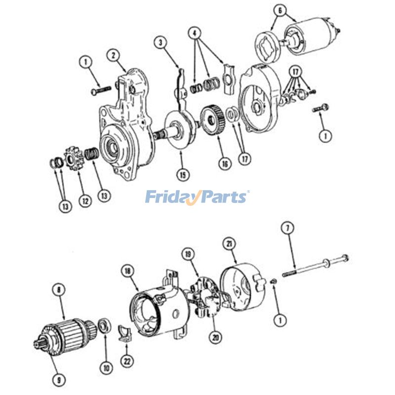  12V 13T Starter Motor For CASE