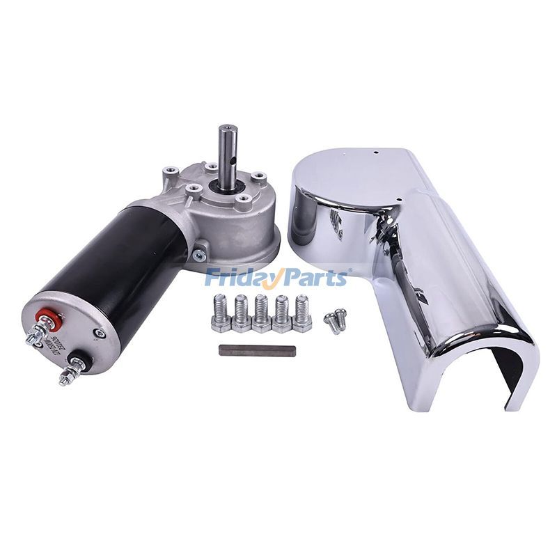 Motor para lona enrollable para camión volquete de 12 V, 1,8 HP, 90:1, 45 RPM, 1500 W, con cubierta cromada