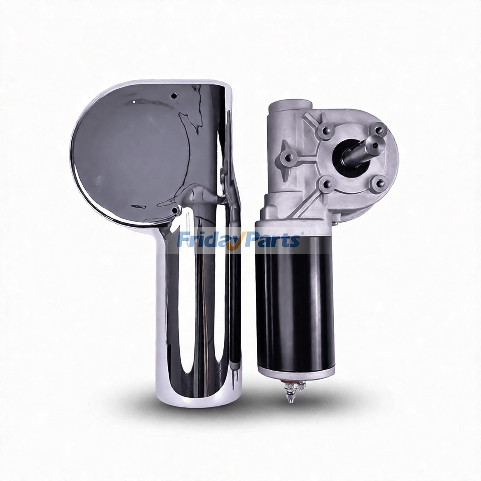 12V 1.8HP 90:1 45RPM 1500W Dump Truck Roll Tarp Motor with Chrome Cover