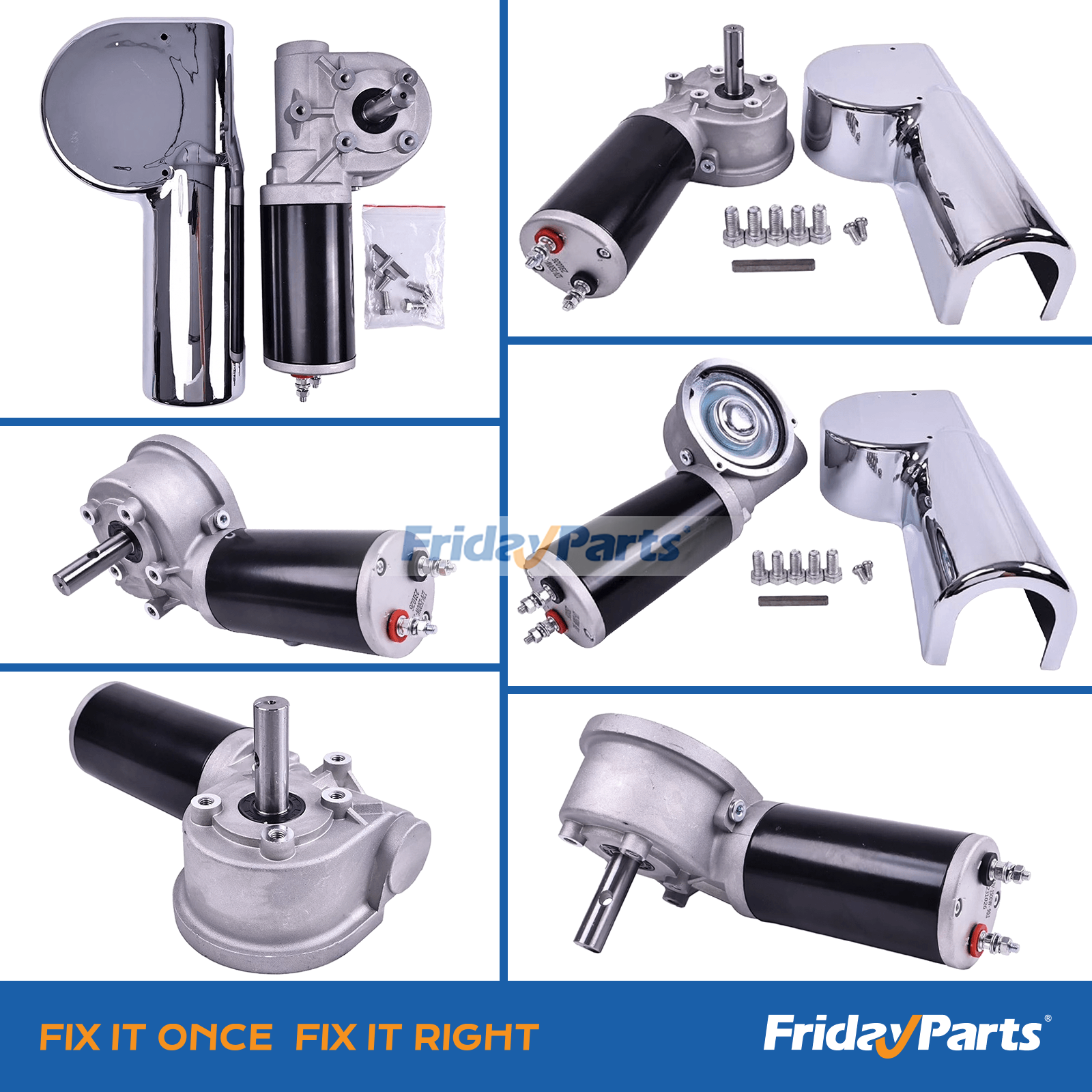 Dump Truck Roll Tarp Motor with Chrome Cover For OTHER BRAND Off-Road Truck