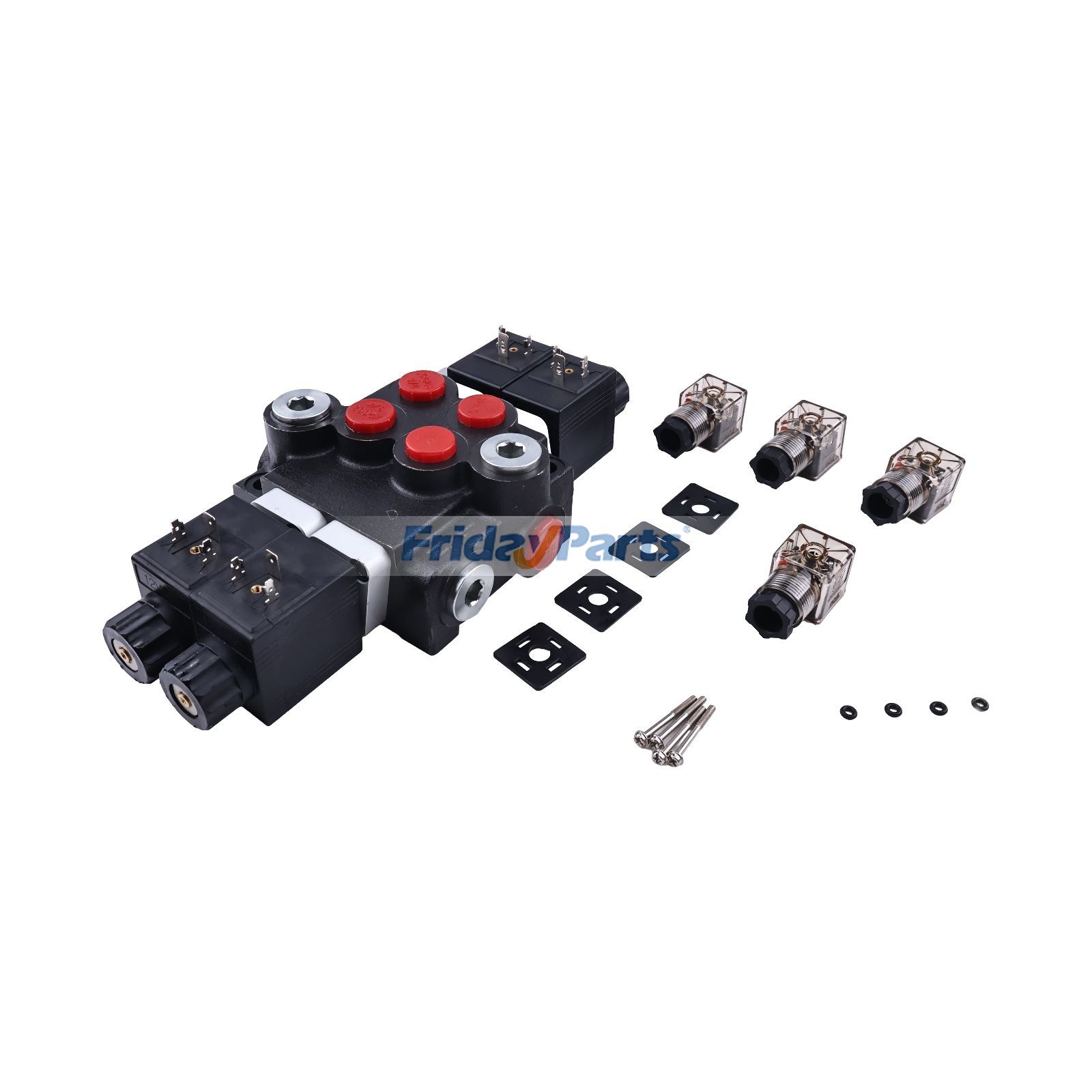 12V 2スプール 複動式 13 GPM 3600 PSI 油圧方向制御弁