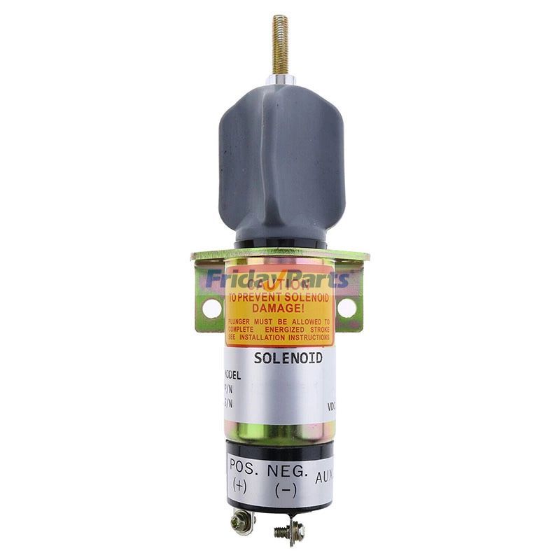 12V 2 Terminals ShutDown Solenoid 063941-000 for Kubota