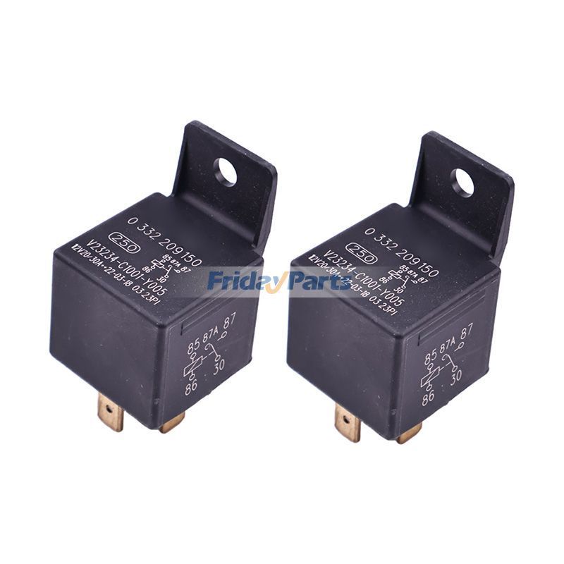 12V 2 Pieces Relay 5155318 New Holland Tractor 3830 4030 4330V 4835 5635 6635 7635 F100 F115 T4020 TK100A TL100 TN55 TN60A TN65 TN70