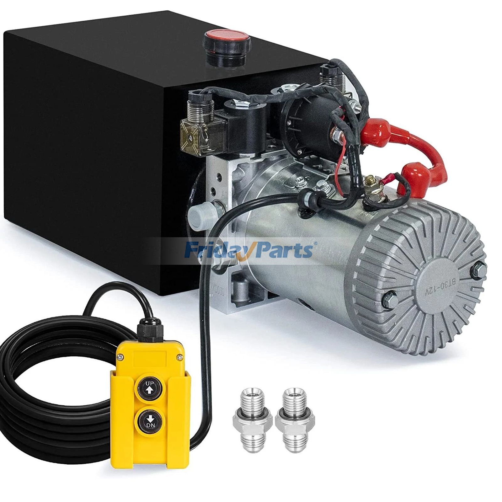 Pompe hydraulique double effet 12 V XZNJG00331543825913 CZYYB12LTXSZYB001 pour élévateur de remorque à benne basculante