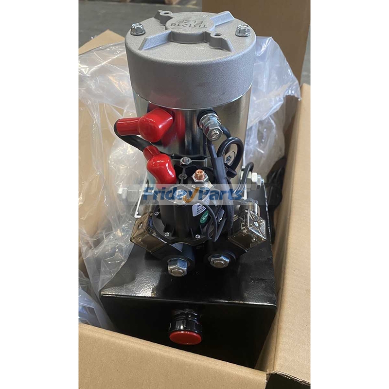 Pompe hydraulique double effet 12 V XZNJG00331543825913 CZYYB12LTXSZYB001 pour élévateur de remorque à benne basculante