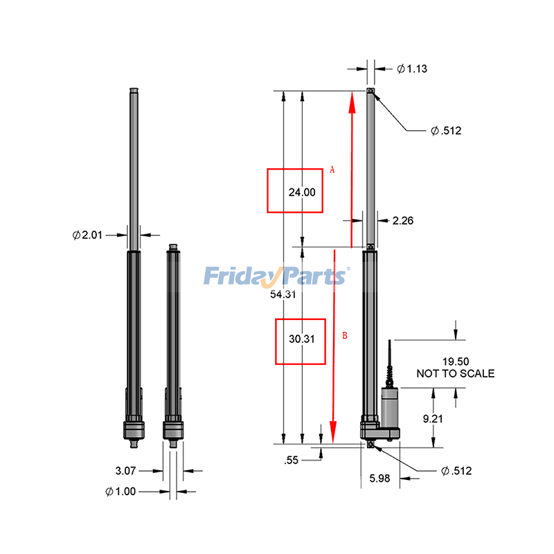 Electric Hatch Actuator  for Marine,Industrial Equipment