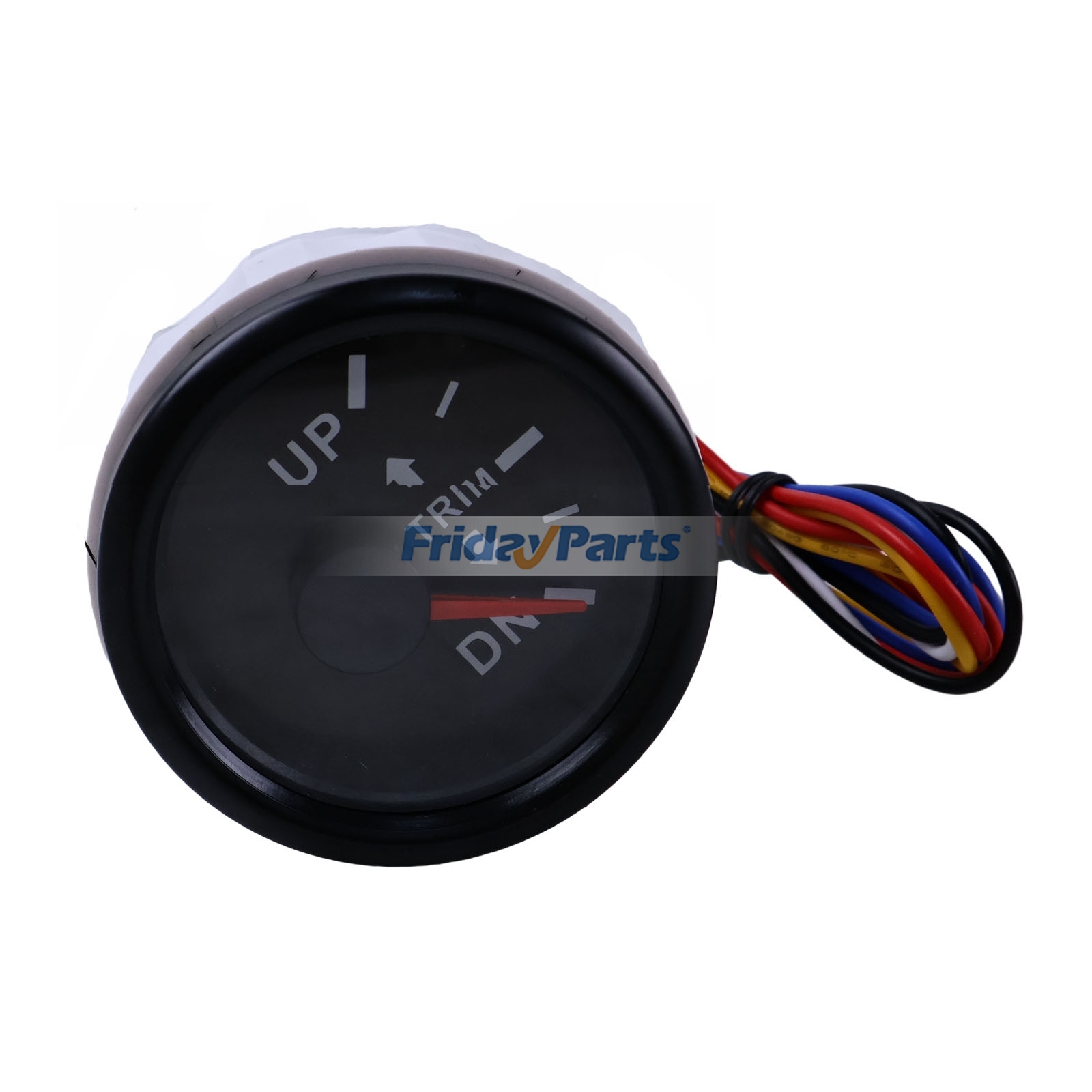 Marine 12V 24V 52mm 7 Color Trim Gauge Meter
