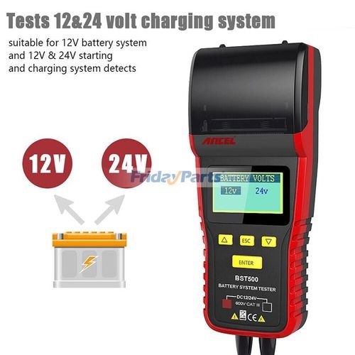 Car Battery Tester 12V Automotive 100-2000CCA Battery Tester Analyzer Digital Charging System Alternator Test For Car Description4