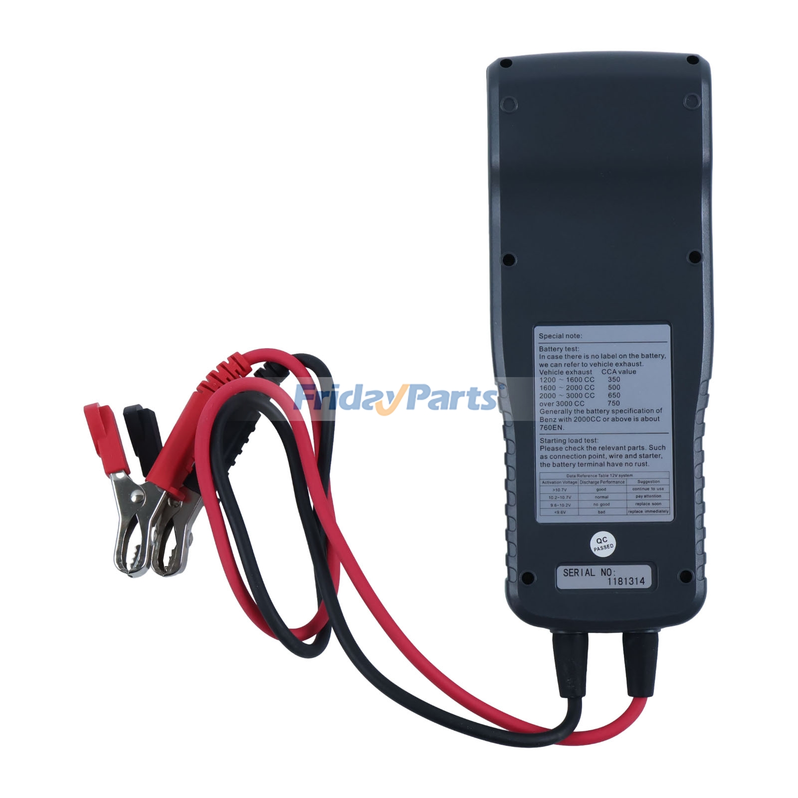 FridayParts Car Battery Tester