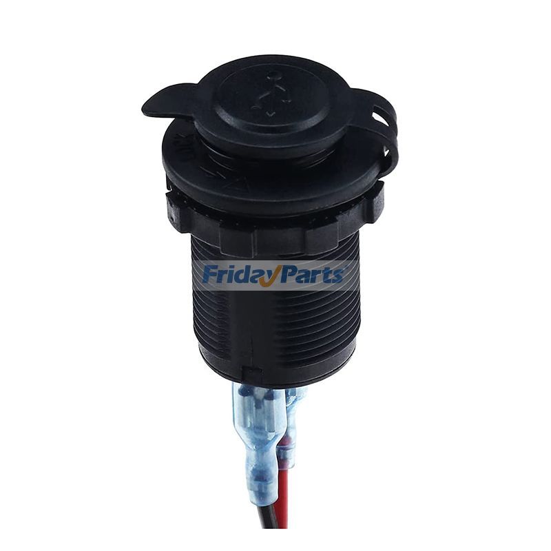 FridayParts 12V 24V Steckdose wasserdicht Dual USB-Buchse für EZGO Club Car Yamaha Golf Car
