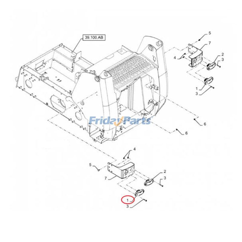 12V 27W Rücklicht Warnleuchte 87629587 für CASE Loader 420 SR130 SR150 SR160 SR175 SR200 SR210 TR320 TR340 TV380für Für CASE