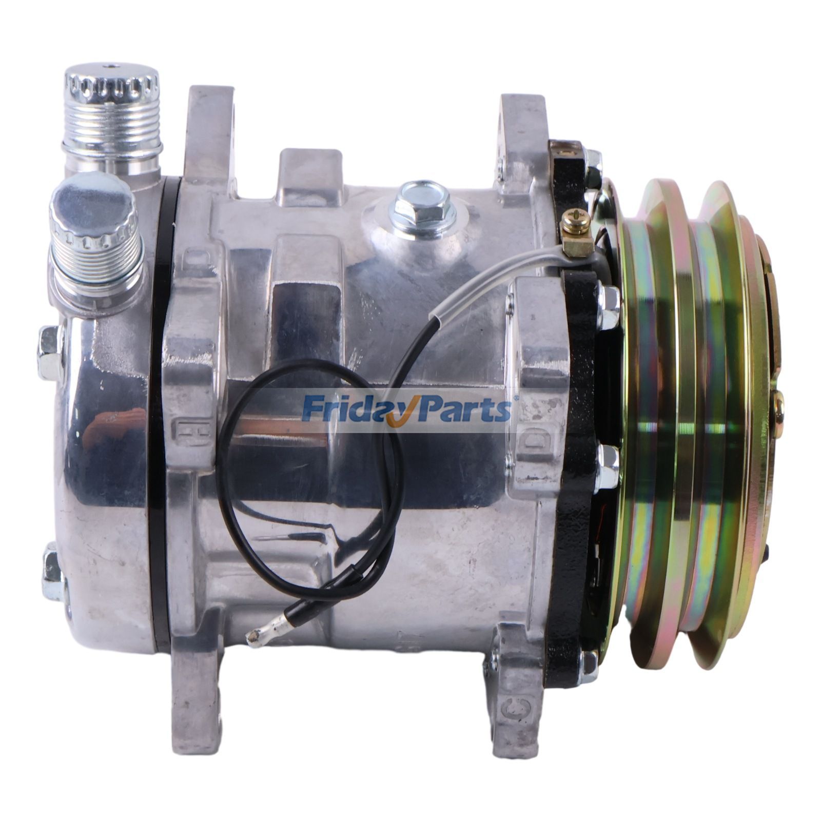 FridayParts 12V 2PK 125mm SD505 A/C Compressor