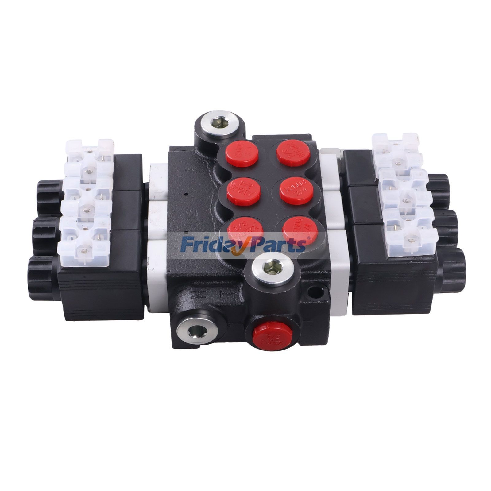 他ブランド用用12V 3スプール 13 GPM 3600 PSI 複動油圧制御ソレノイドバルブ