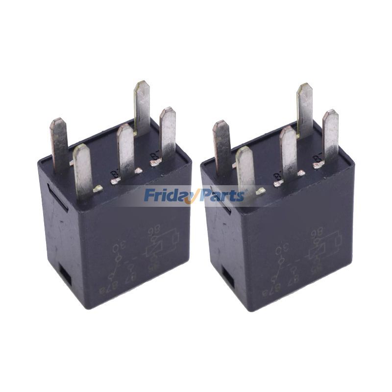 2 Pieces 12V 35A Relay 87655334 87696396 for CASE Loader TR270 TV380 TR320 TR340 TV380 420 430 450 465 580N 590SN Tractor Magnum 180 190 215 290 315 340