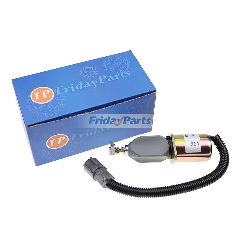 12V 3A Fuel Stop Oil Solenoid Valve 1751ES-12A3UC12BIS for Hyundai R60-5 R60-6 R210-5 R335-7