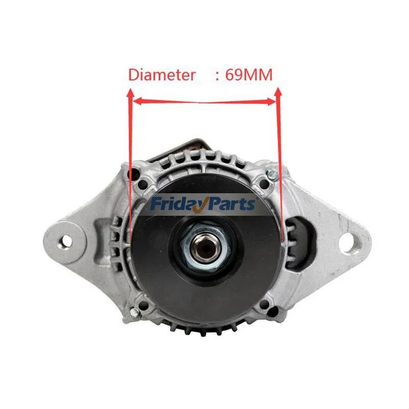 Alternateur 69 mm 12 V 40 A 4TNE84 4TNE88pour Pelle