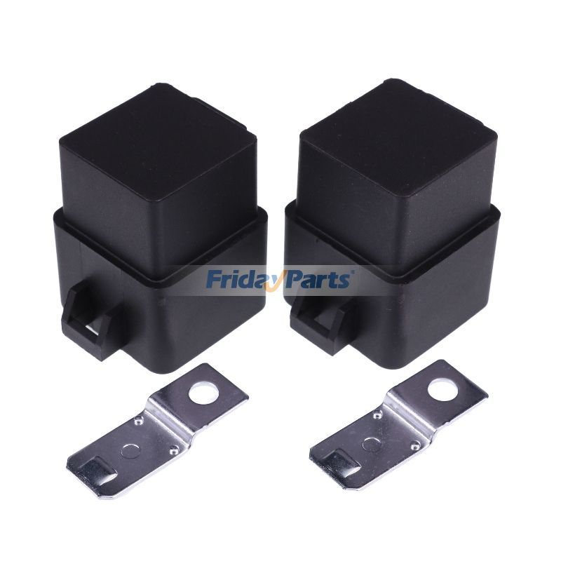 Lot de 2 relais unipolaires 12 V 40 A AT75769 pour John Deere L120 L130 LA100 LA105 LA110 LA115 LA120 LA125 LA130 102 105 107 115 125 130 135 140 155C