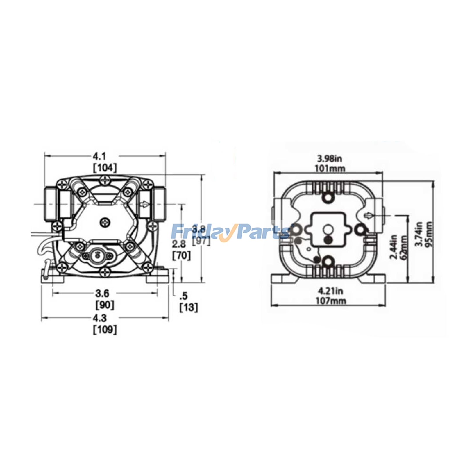 Marine Freshwater Pressure Pump for Marine,Vehicle
