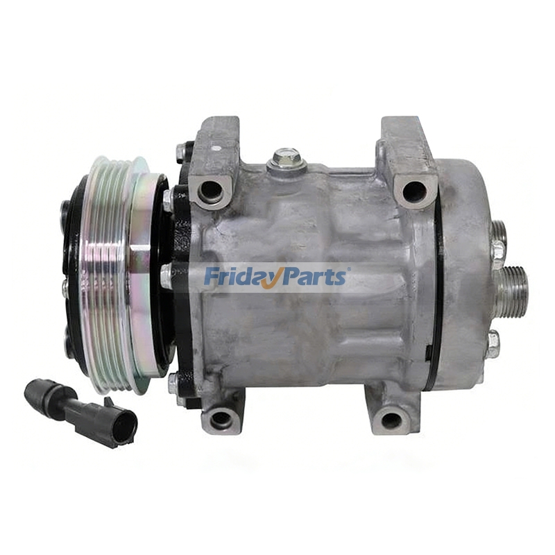 12V 4PK SD7H15 119MM A/C Compressor 84159488 for CASE Backhoe Loader 580SN 590SN 580N 580SM Tractor Maxxum 150 Farmall 140A