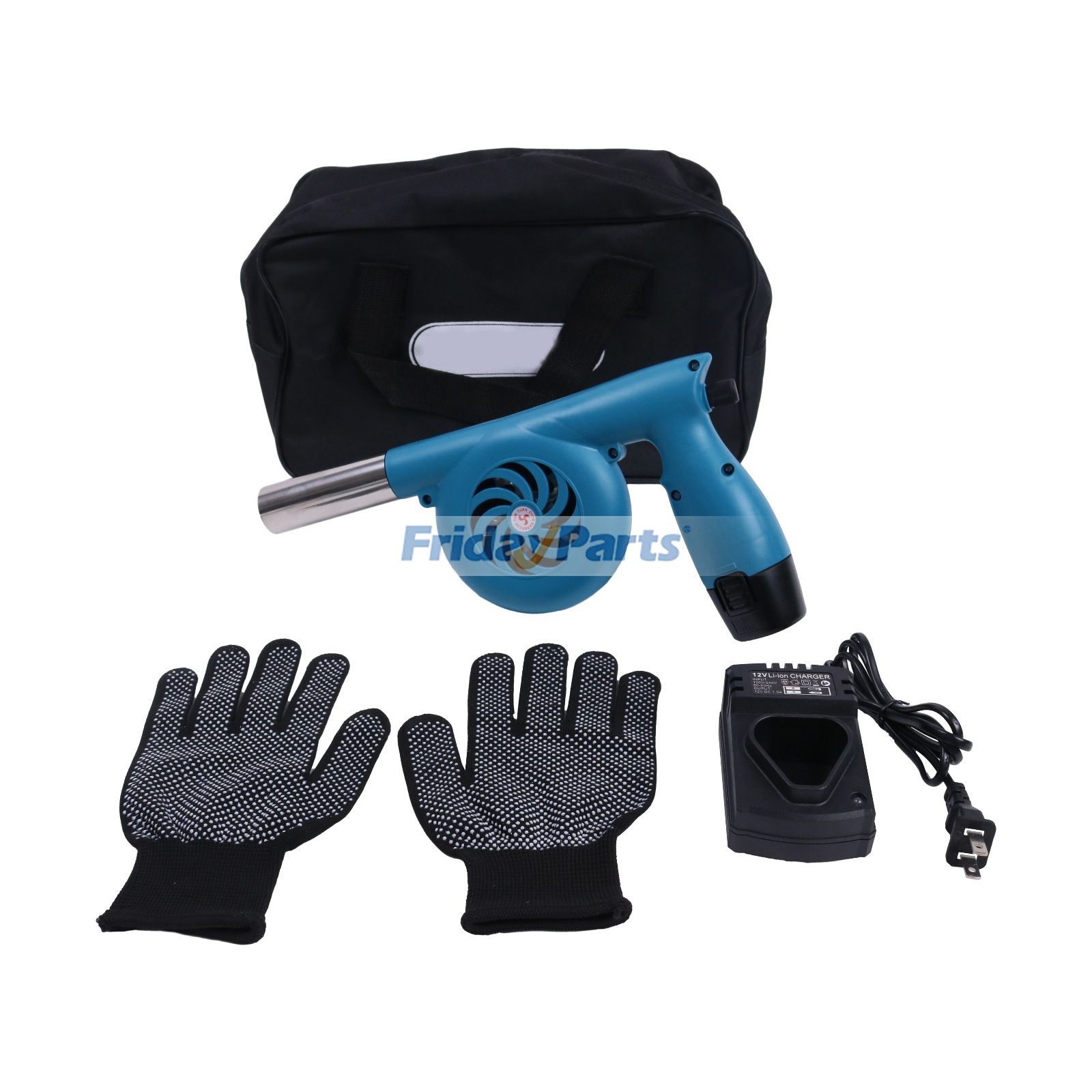 12V 5000 RPM Electric Bellows Fan Bellows Fire Wood Portable Fireplace Tools