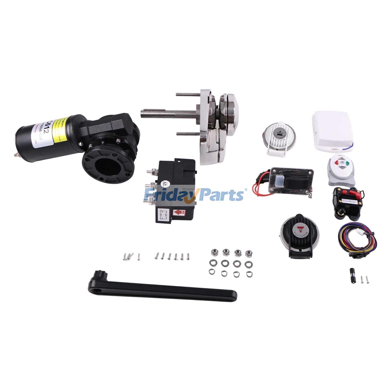 Kit de guindeau électrique haute vitesse pour treuil d'ancre robuste 12 V 600 W pour bateau et voiturepourPour AUTRE MARQUE