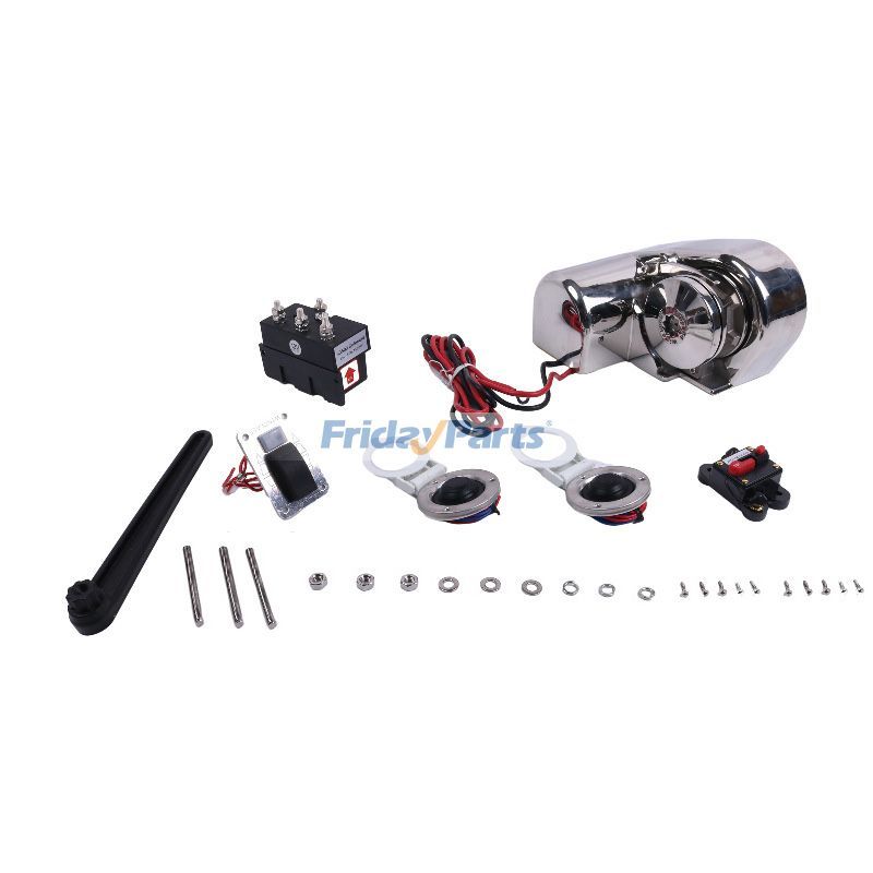 Kit de molinete horizontal de 12 V y 600 W para embarcaciones de hasta 35 pies/10 m de FridayParts