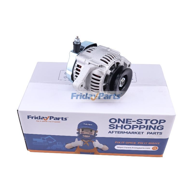 12V 55A Alternator 3A611-74012 for Kubota Engine V2203 V2403 V2607 Tractor L3240HSTC L3940HSTC L4240HSTC-3 M4900-CAB M5700HDC