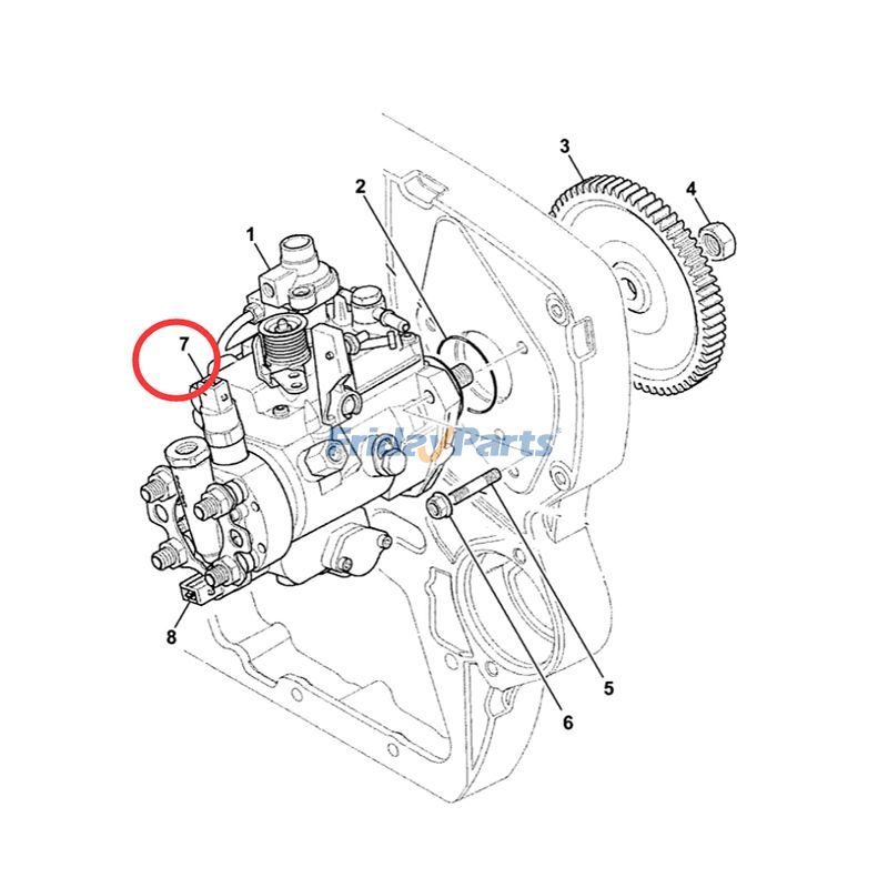 FridayParts 12 V 68 kW Kraftstoffeinspritzpumpe