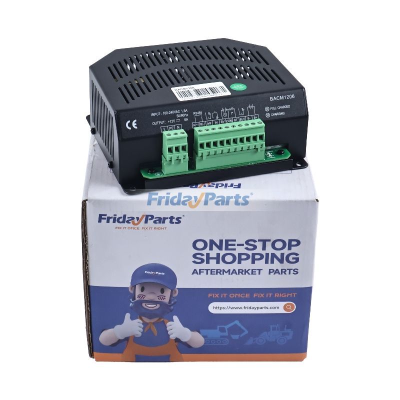 12V 6A Auto Battery Charger BACM1206 for Lead-acid Engine Starter Battery