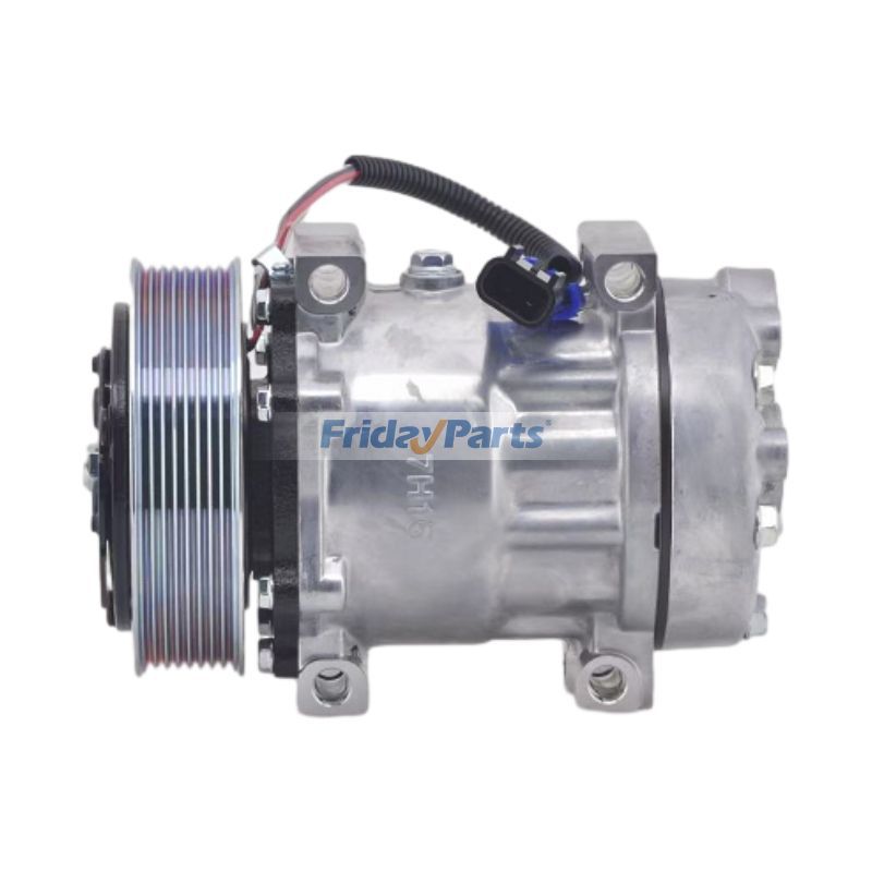 12V 8PK 130mm 7H15 A/C Compressor for Truck