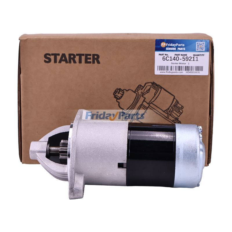 12V 8T 0.9KW Starter Motor 6C140-59211 for Kubota Zero Turn