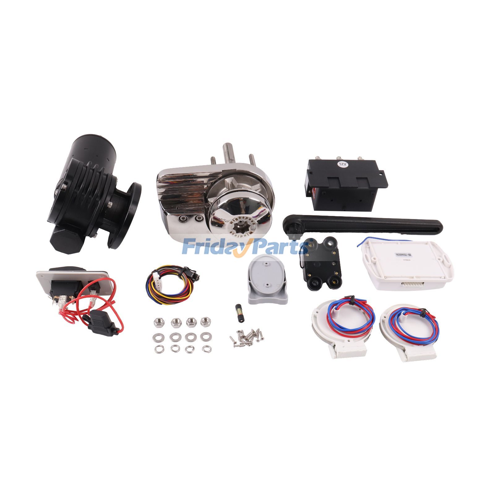 他ブランド用12V 900W 8MM ボートアンカーウインチ リモートコントロール ウインドラス