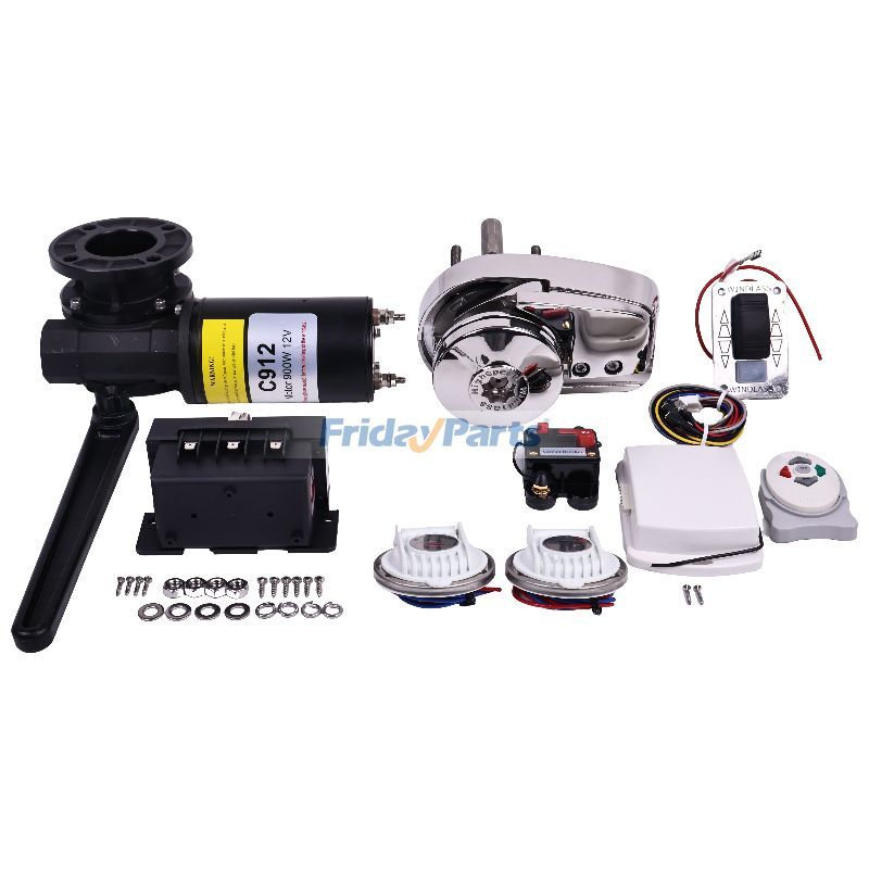 Guincho de âncora resistente de 12 V 900 W, guincho elétrico de