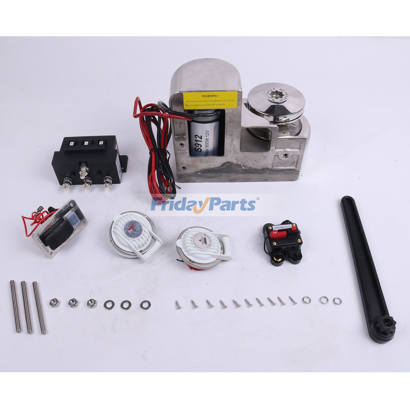Horizontal Boat Anchor Windlass Kit for Marine
