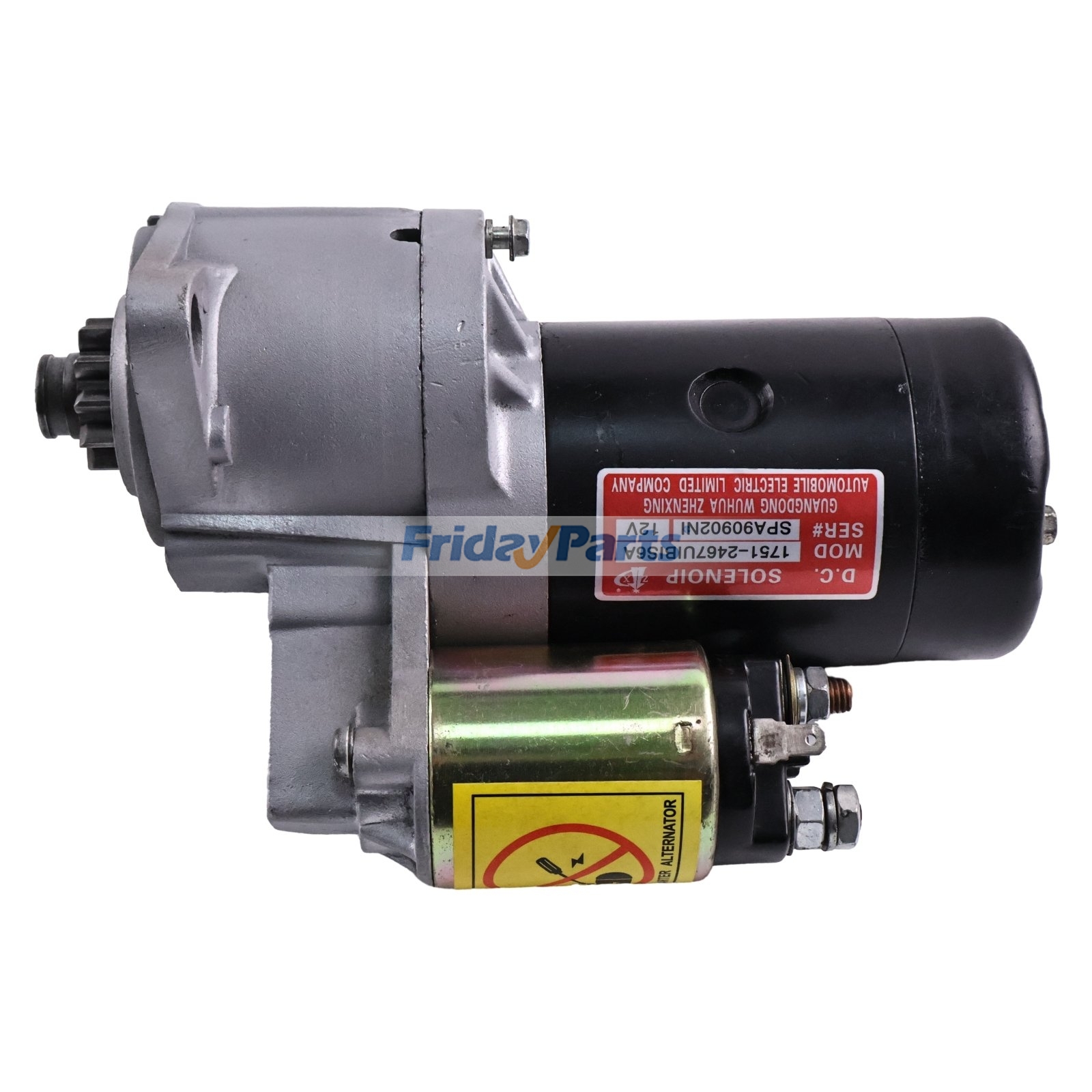 Rozrusznik 12V 9T CW S114-265 do ciągnika Shibaura SD1603 SD1643 SD1803 SD1843 D325 P19 P19F P21 P21F SL1703 SL1743 SP2540 New Holland TC25 TC27 TC29dla Dla Dlad,Dla HITACHI,Dla New Holland,Dla Shibaura