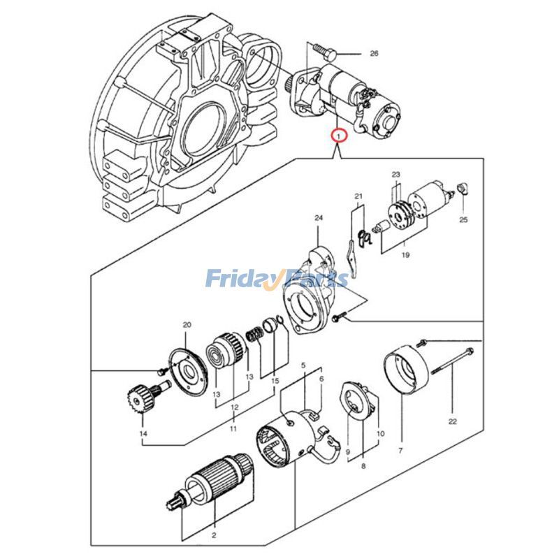12V 9T Anlasser 123900-77010 für Yanmar Motor 4TNE102 4TNE106 Doosan Bagger SOLAR 55-V 55W-V PLUS 75-Vfür Für DAEWOO,Für DOOSAN,Für KOMATSU