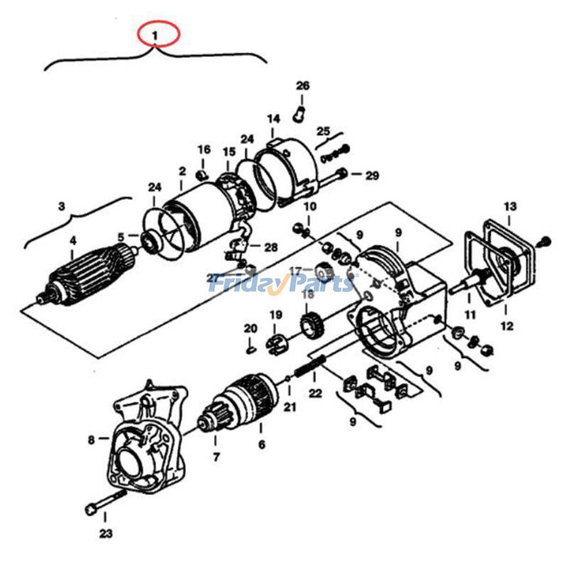 Starter Motor For BOBCAT Excavator