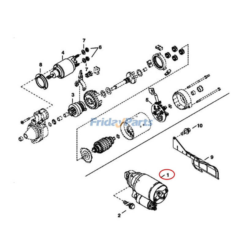 12V 9T Anlasser 2002-2009bei FridayParts kaufen